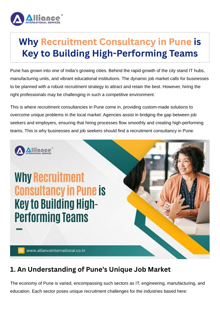 why recruitment consultancy in pune n.w