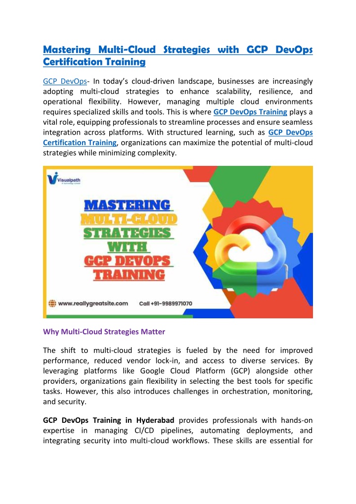 mastering multi cloud strategies with gcp devops n.w