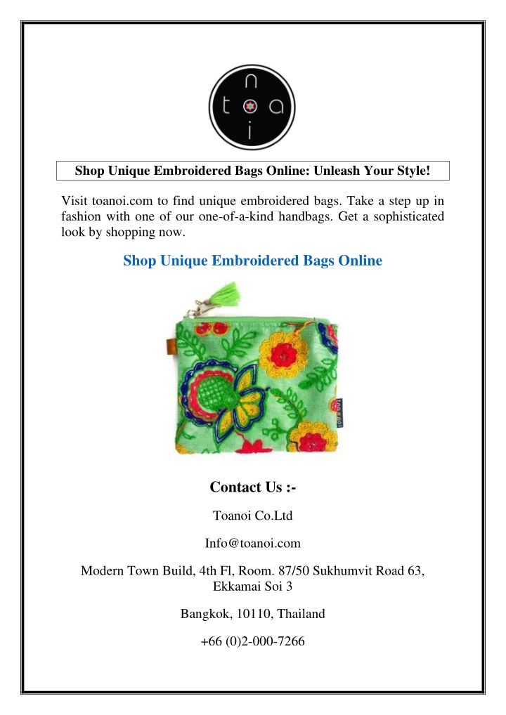 shop unique embroidered bags online unleash your n.w