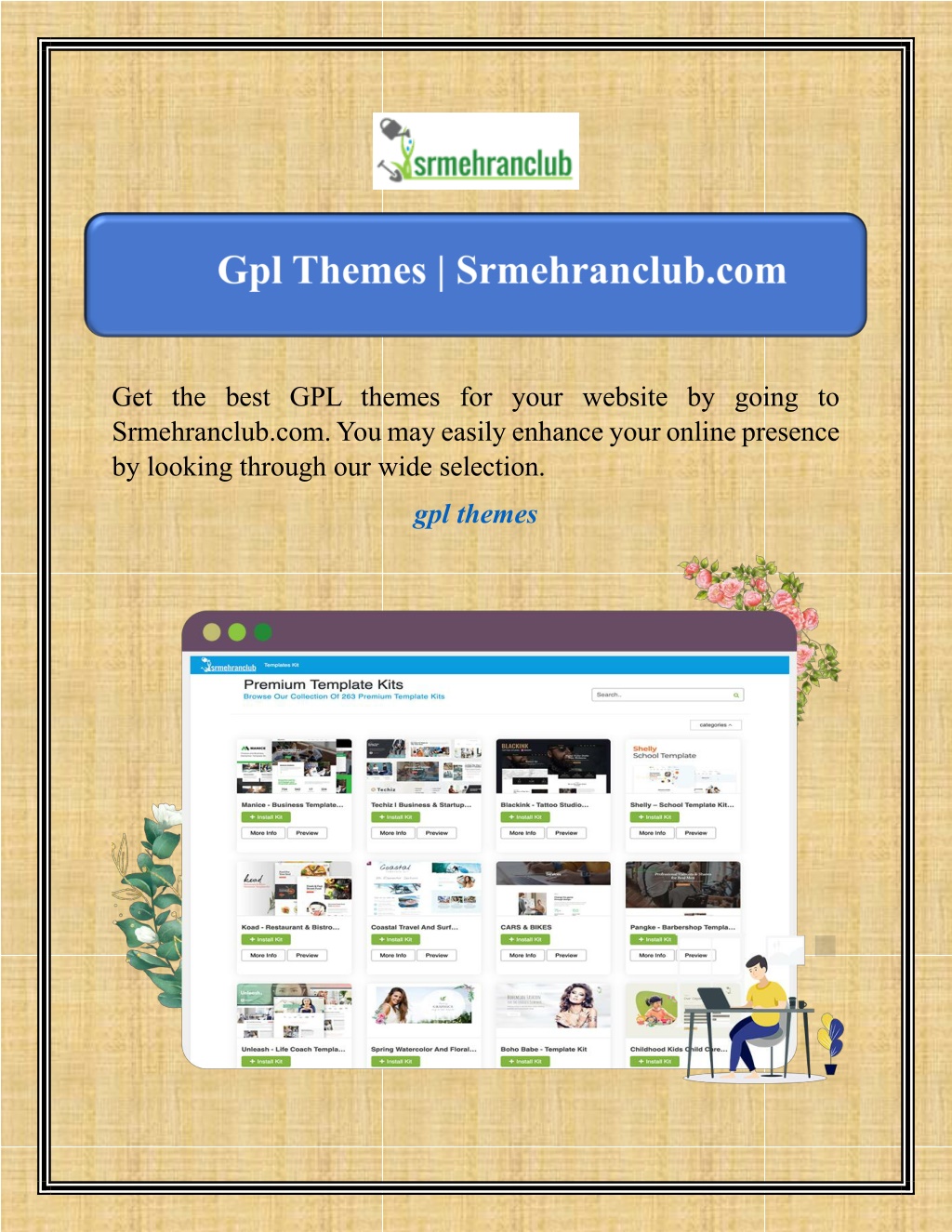 get the best gpl themes for your website by going l.w