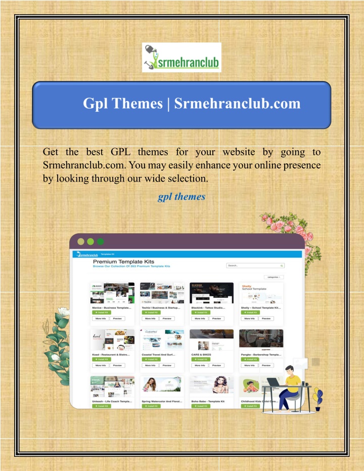 get the best gpl themes for your website by going n.w