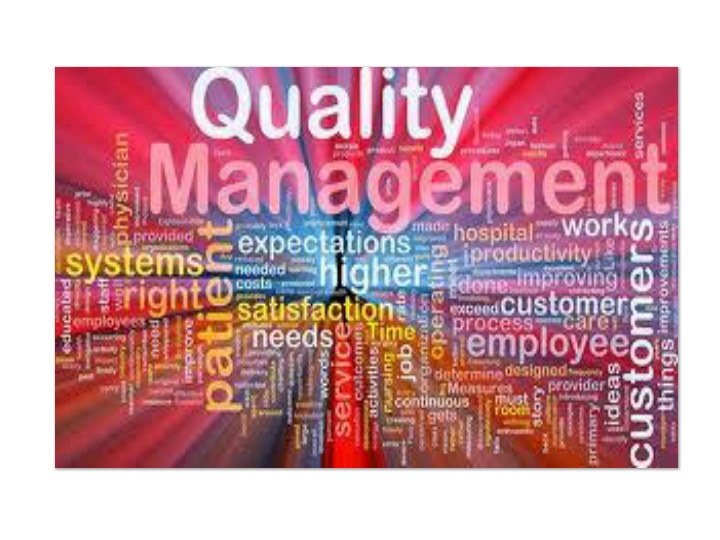 Quality Management Plan Overview for Glade Run Programs