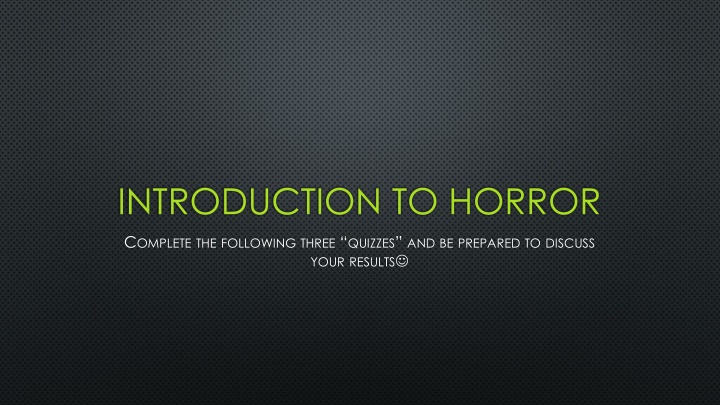 Dive into Horror: Quizzes and Journal for the Ultimate Fear Experience