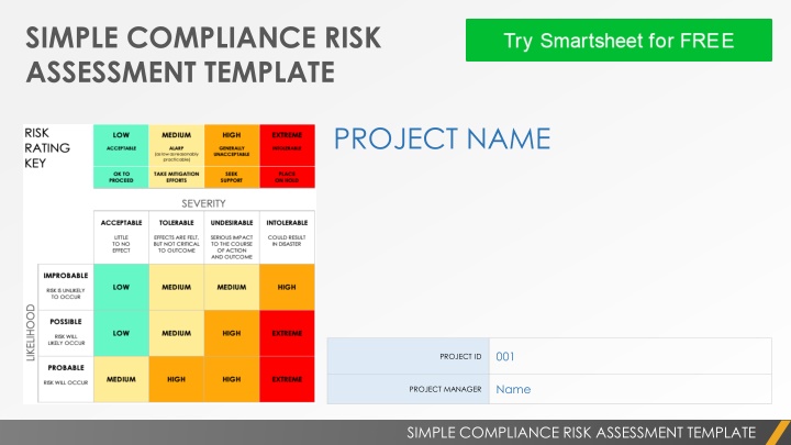 Compliance Risk Assessment Template Project Report