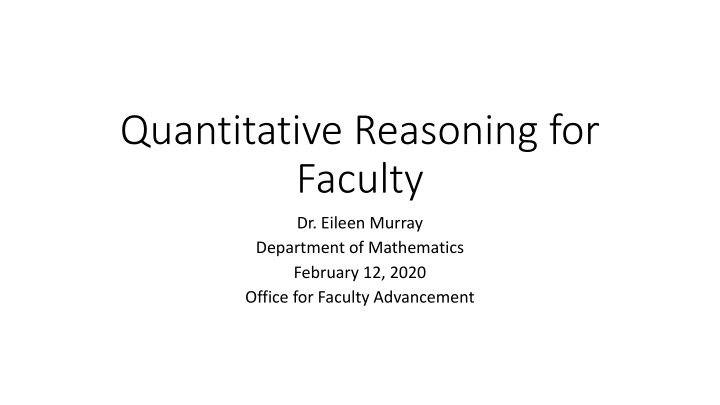 Empowering Through Quantitative Literacy: A Roadmap to Mathematical Empowerment