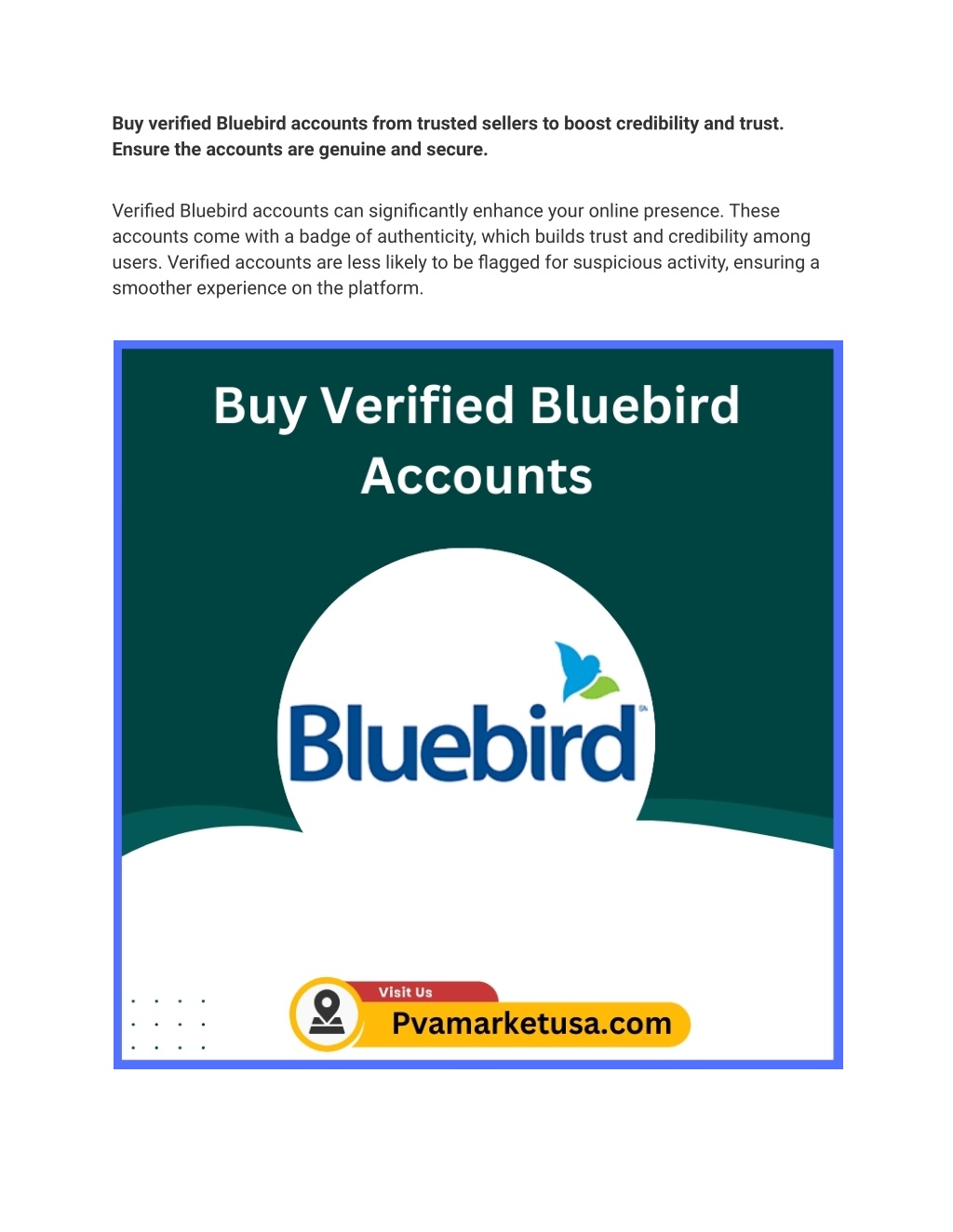 buy verified bluebird accounts from trusted l.w