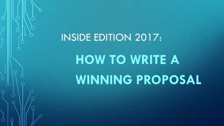 Crafting a Winning Proposal: Tips for AMATYC 2017 Conference