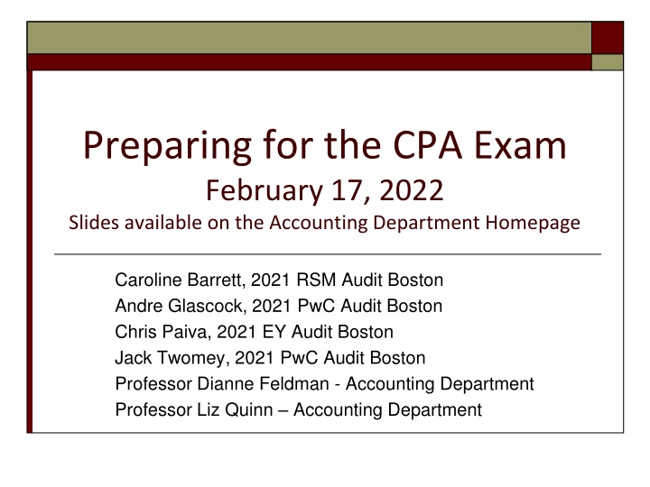 Overview of the CPA Exam and License Process