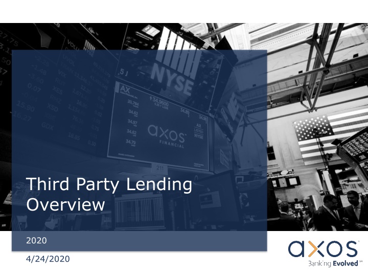 Third Party Lending Overview 2020