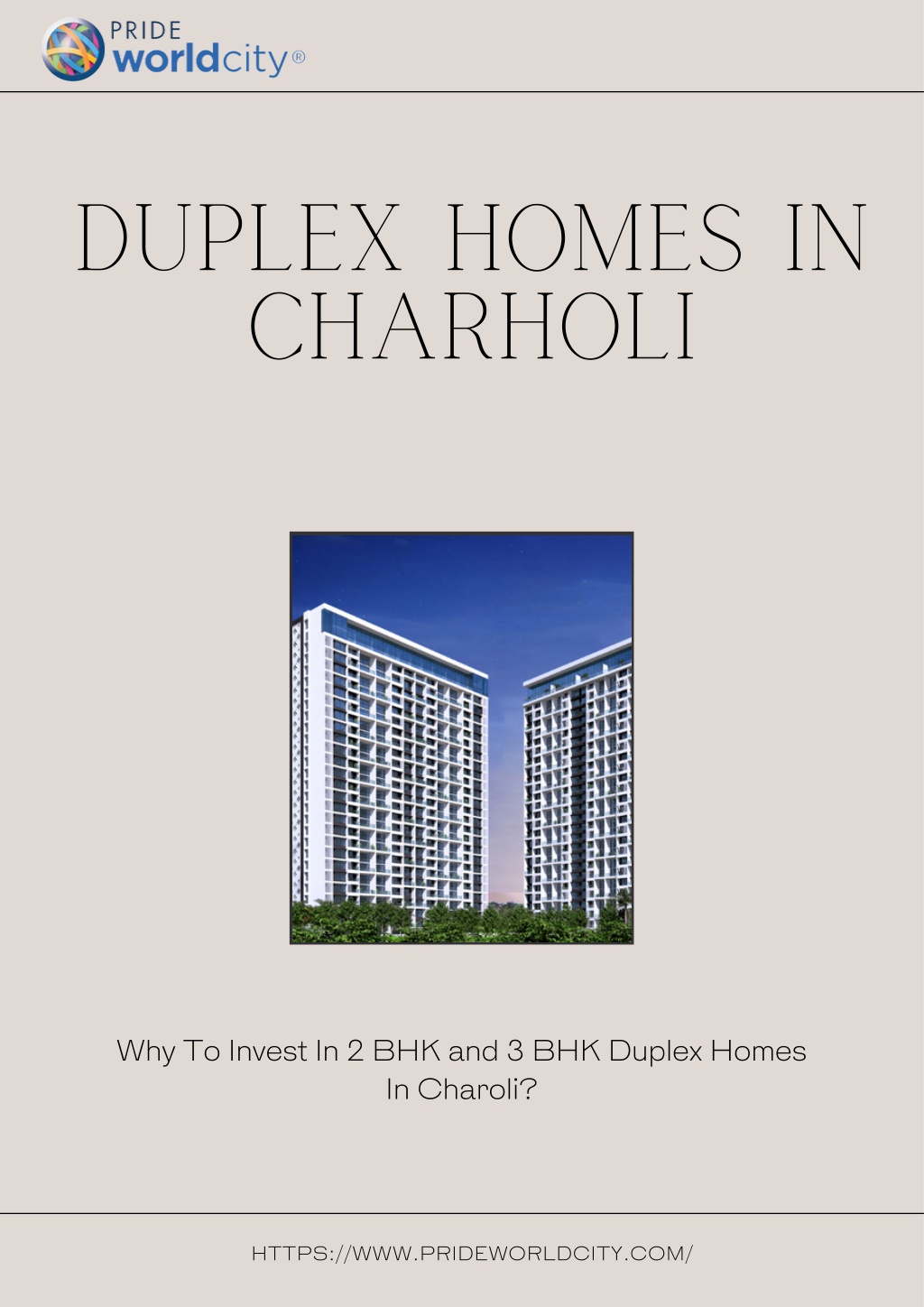 duplex homes in charholi l.w