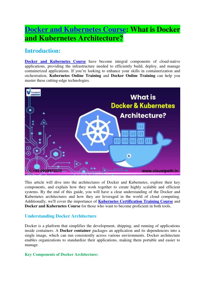 docker and kubernetes course what is docker n.w