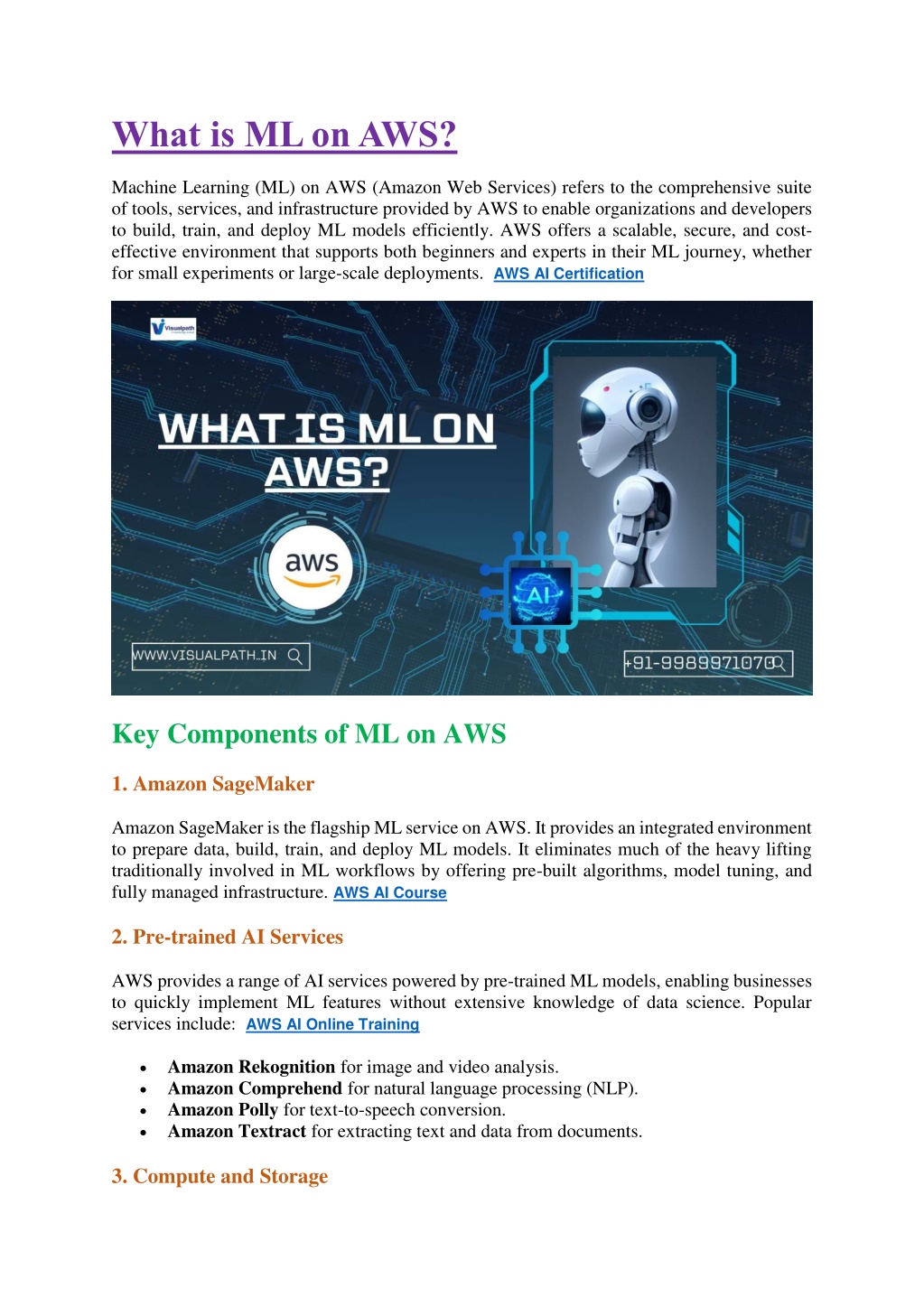 what is ml on aws l.w