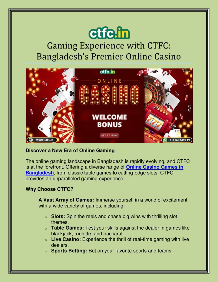 gaming experience with ctfc bangladesh s premier n.w