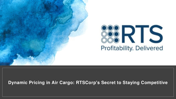 dynamic pricing in air cargo rtscorp s secret n.w