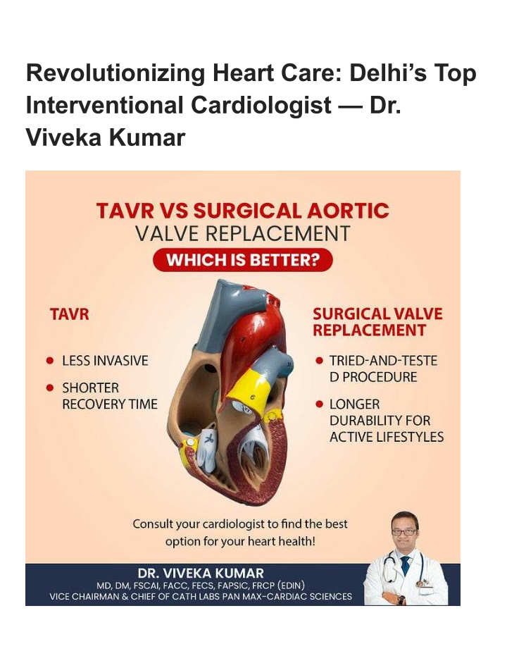 revolutionizing heart care delhi n.w