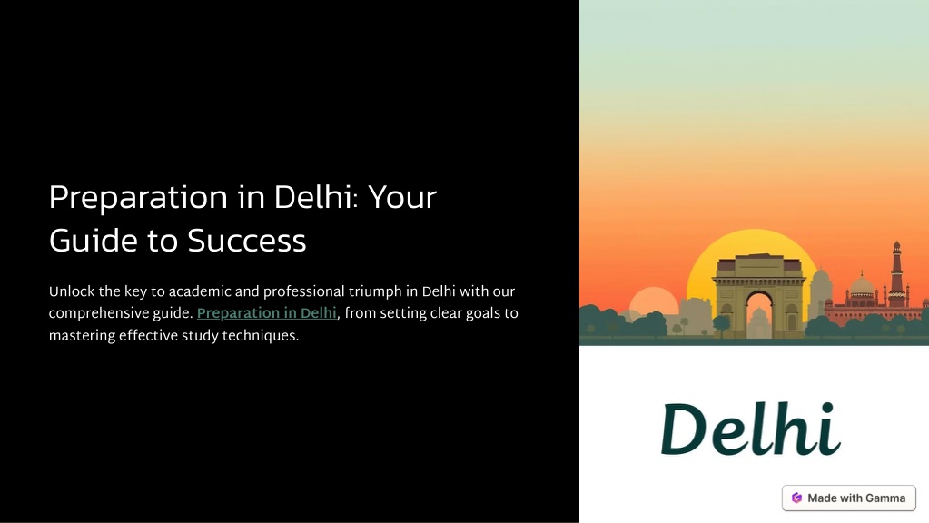 preparation in delhi your guide to success l.w