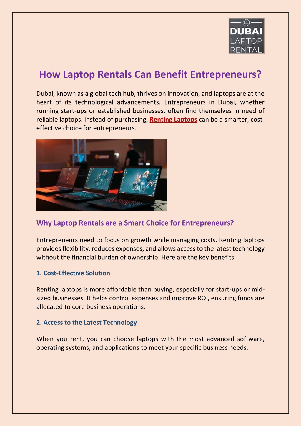 how laptop rentals can benefit entrepreneurs l.w