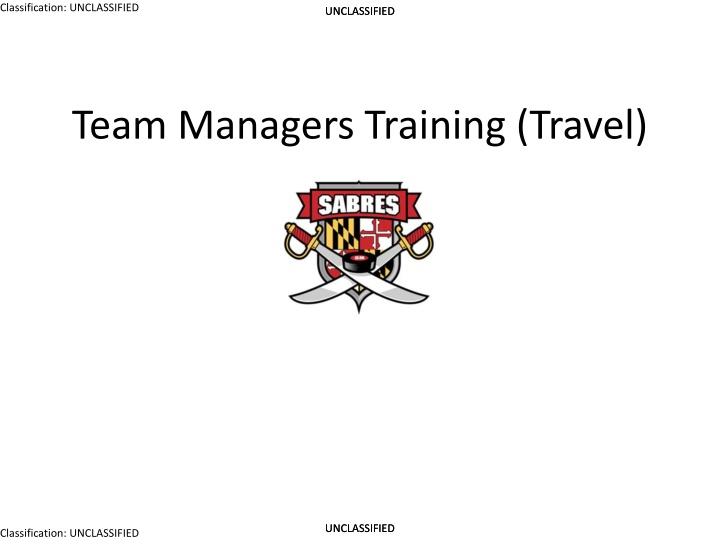 Requirements and Policies for Southern Maryland Sabres Team Managers