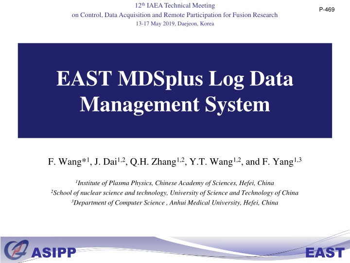 Development of Log Data Management System for Monitoring Fusion Research Operations