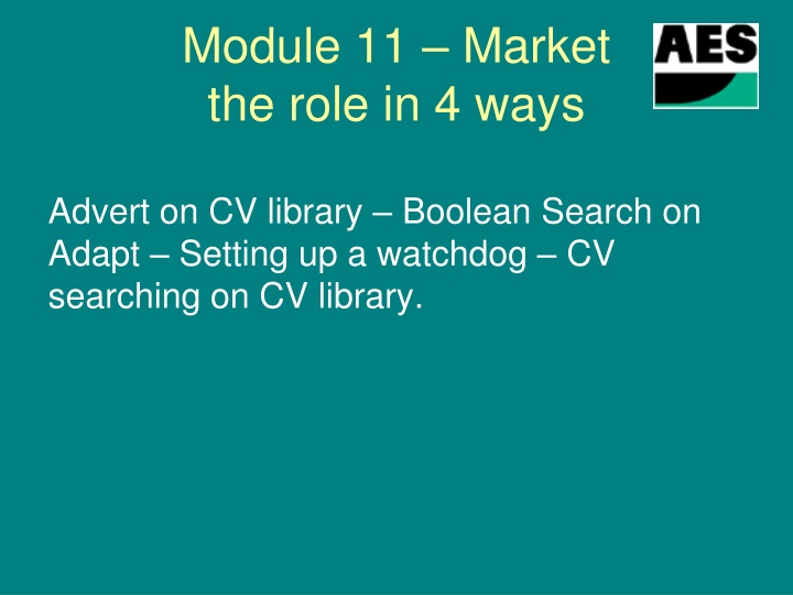 Efficient Methods for Market Employment Opportunities