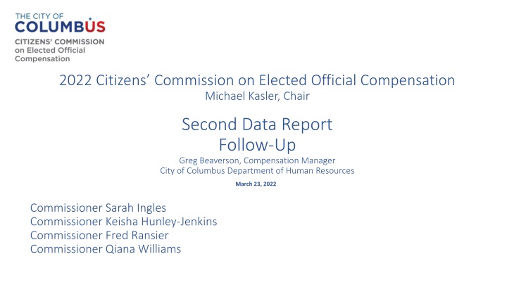 2022 Citizens Commission on Elected Official Compensation Data Report Analysis