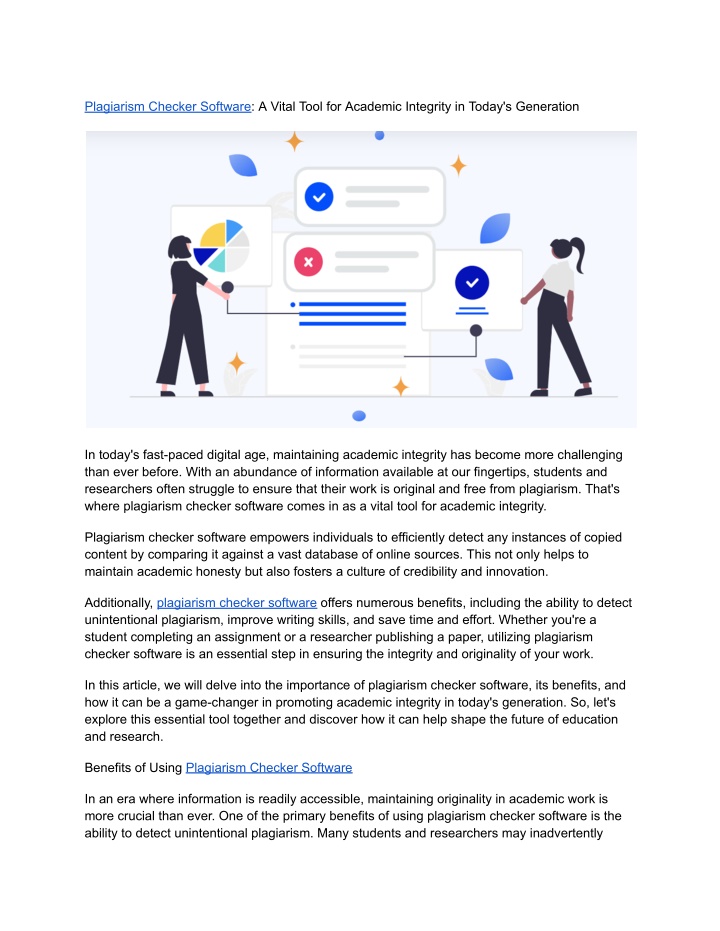 plagiarism checker software a vital tool n.w