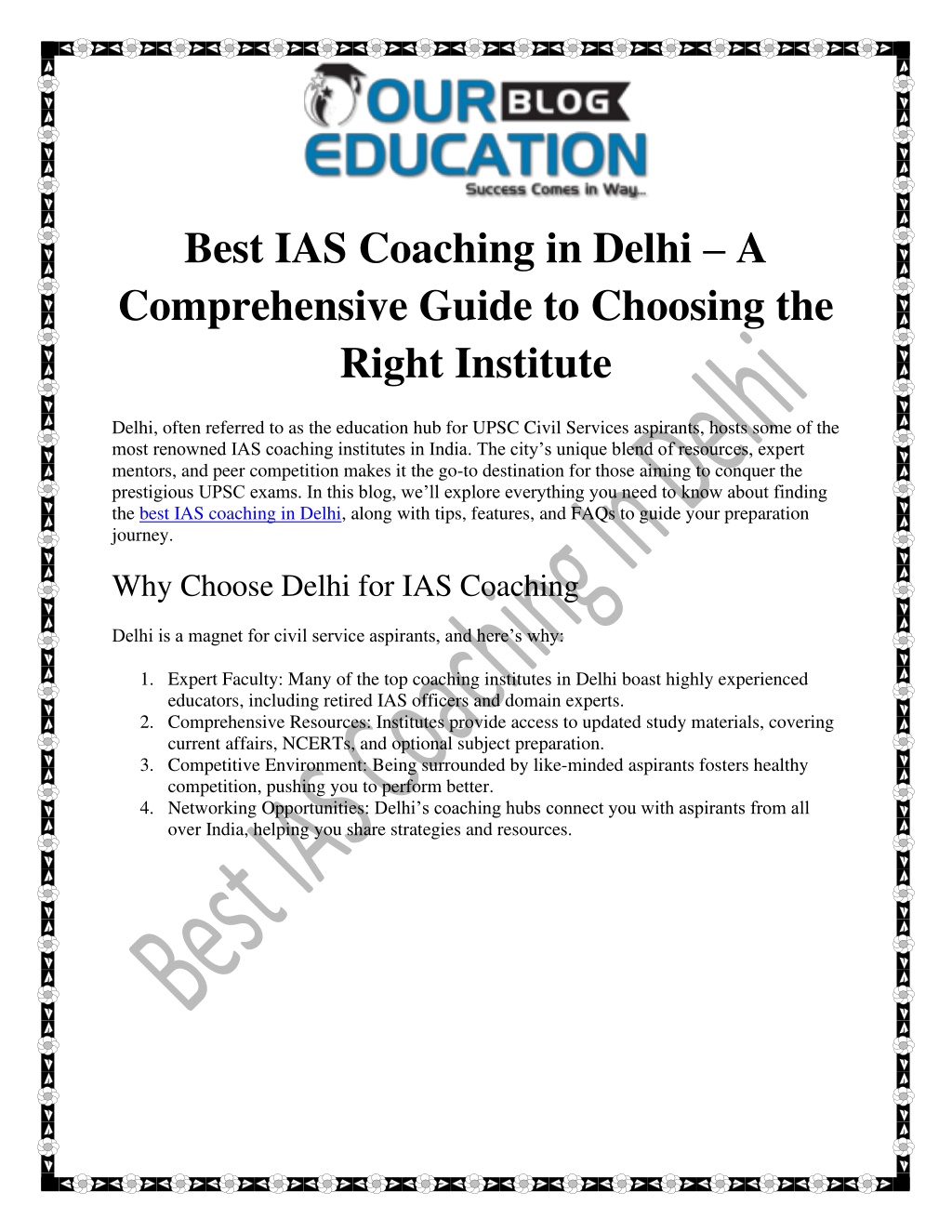 best ias coaching in delhi a comprehensive guide l.w