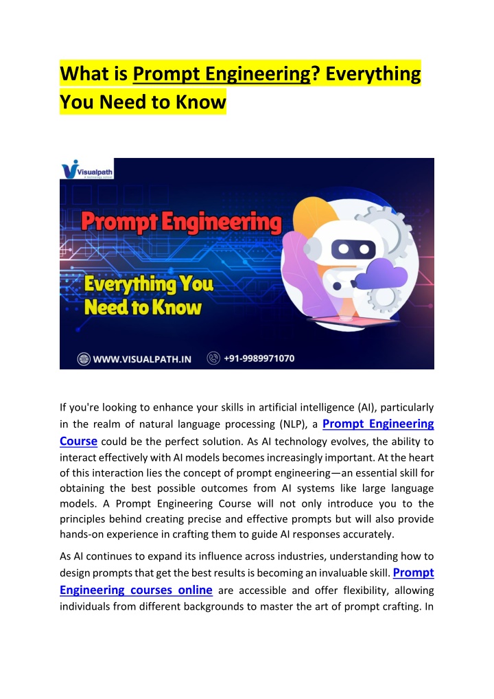 what is prompt engineering everything you need n.w