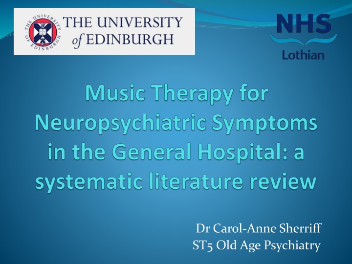 Music Therapy for Dementia and Delirium in General Hospitals: A Narrative Review