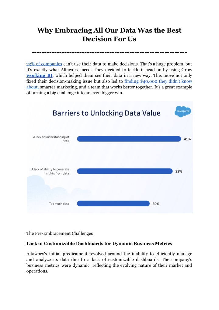 why embracing all our data was the best decision n.w