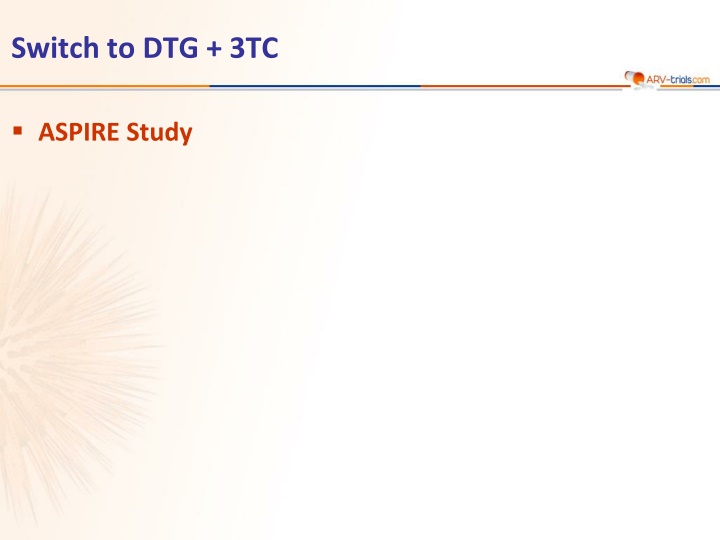 ASPIRE Study: Switch to DTG + 3TC Virologic Outcome at W24 and W48