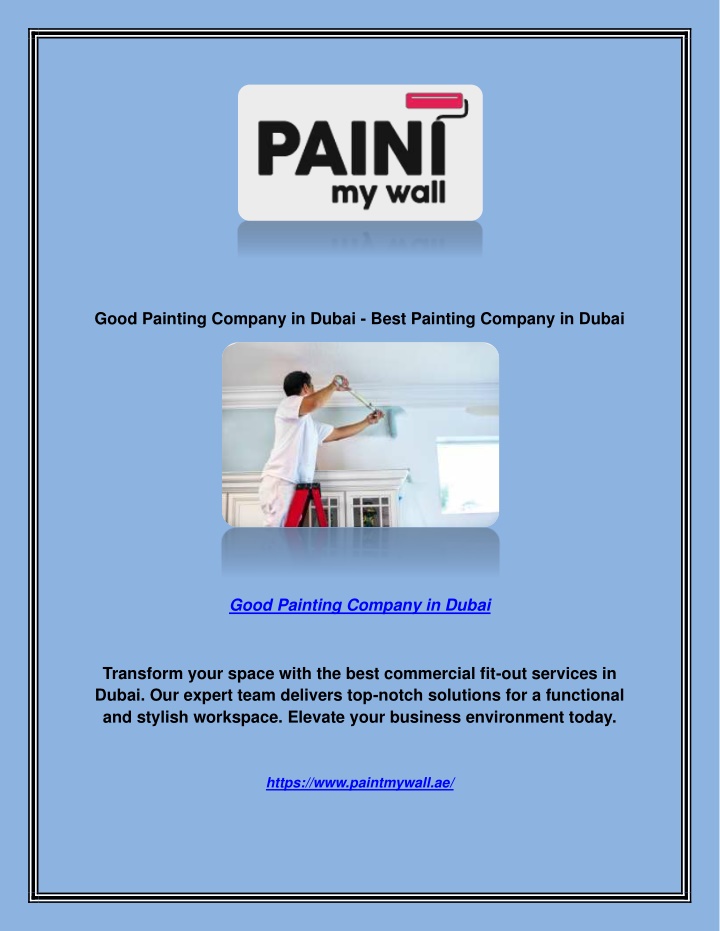 good painting company in dubai best painting n.w