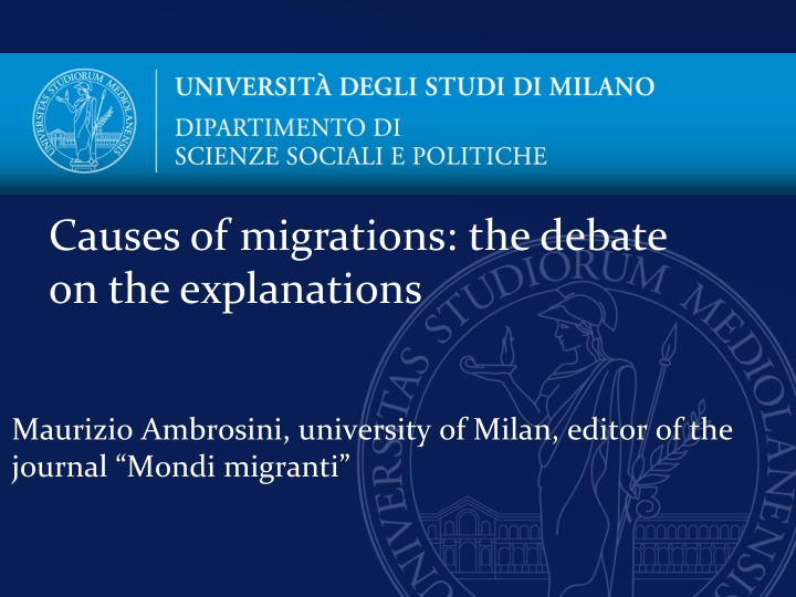 Debates on Migration Causes: Macro vs. Micro Explanations