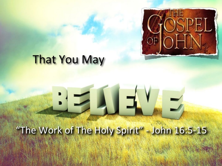 Work of the Holy Spirit in the Book of John