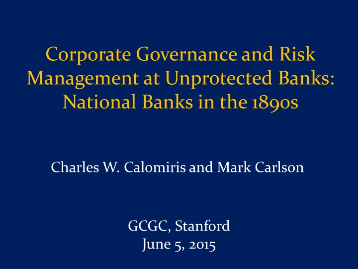 Risk Management and Corporate Governance in Banking Sector