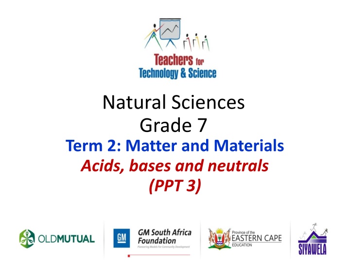 Acids, Bases, and Indicators in Grade 7 Natural Sciences