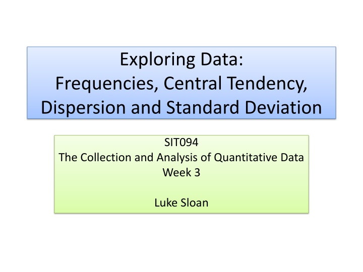 Quantitative Data Analysis in Research