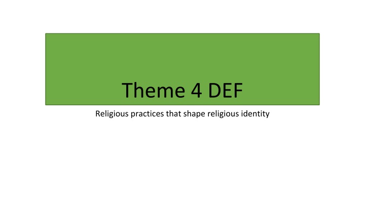Ecumenical Movement in Christian Practices