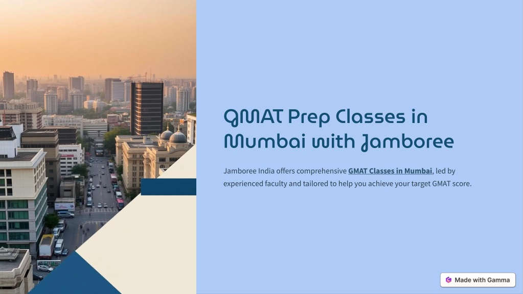 gmat prep classes in mumbai with jamboree l.w