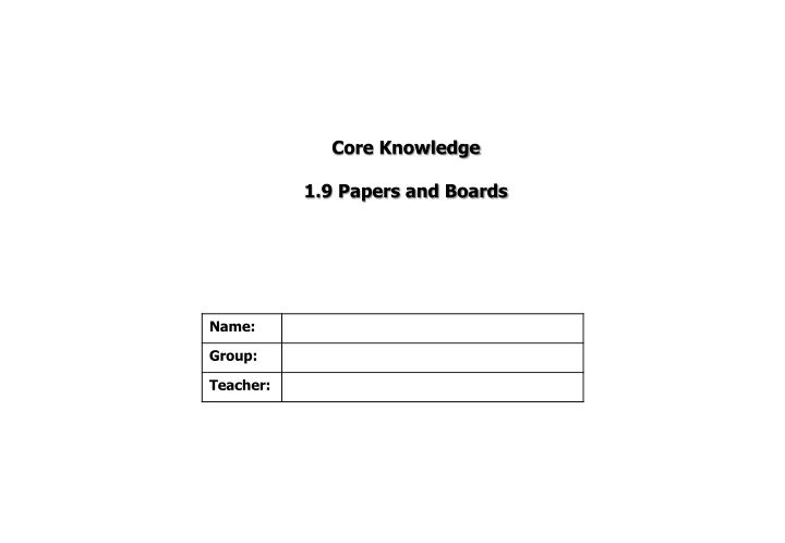 Papers and Boards in Packaging Design