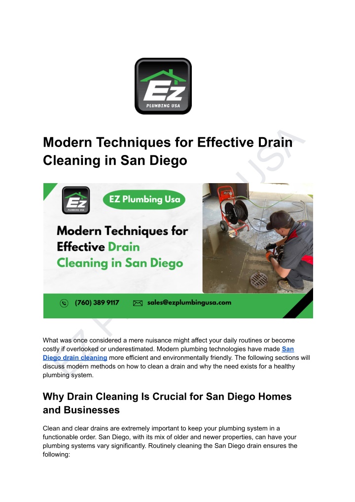 ez plumbing usa n.w