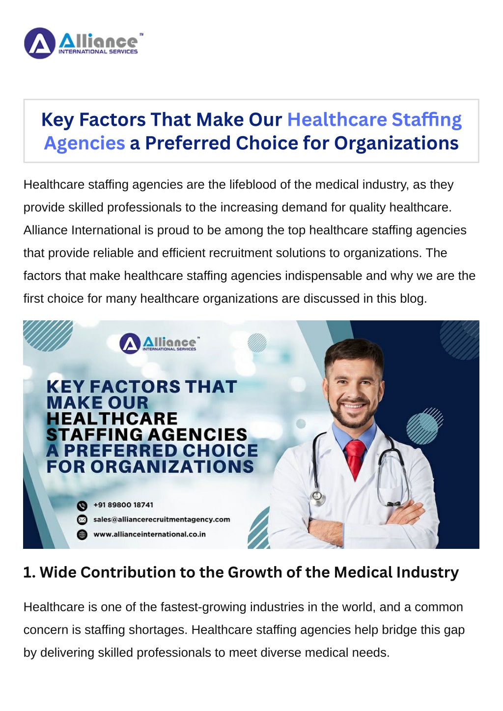 key factors that make our healthcare l.w