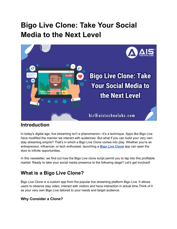 bigo live clone take your social media n.w