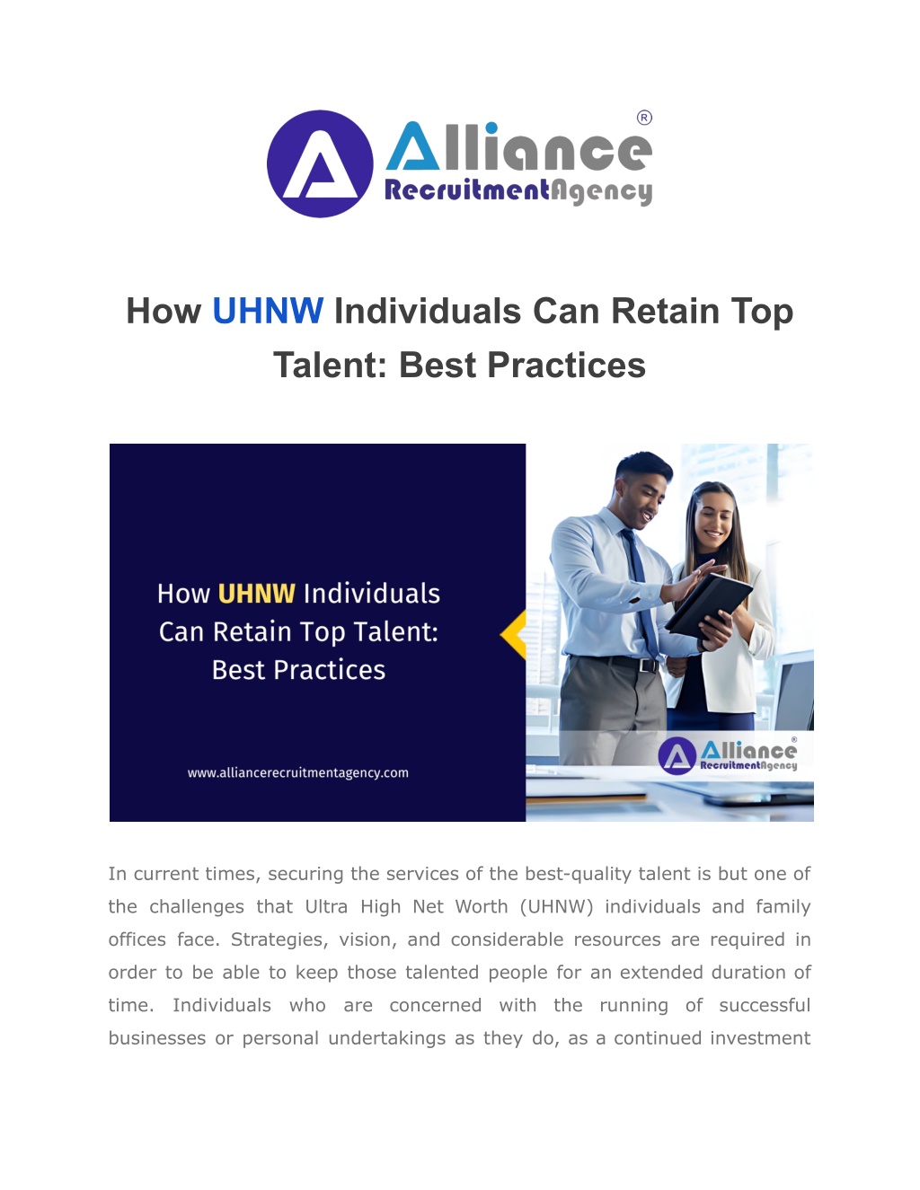 how uhnw individuals can retain top talent best l.w