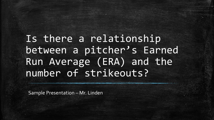 Pitcher's ERA and Strikeout Relationship in Baseball