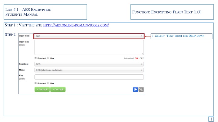 Guide to AES Encryption for Students - Encrypting and Decrypting Text