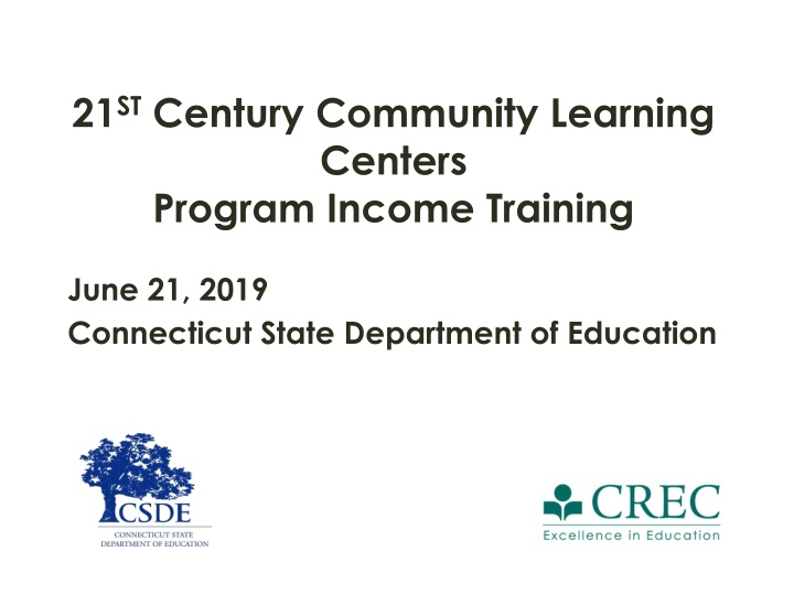 Program Income for 21st Century Community Learning Centers