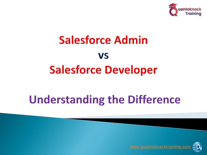 Salesforce Admin vs Salesforce developer