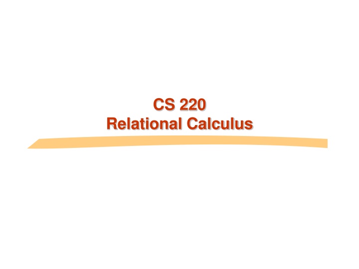 Introduction to Relational Calculus and Algebra in Database Management