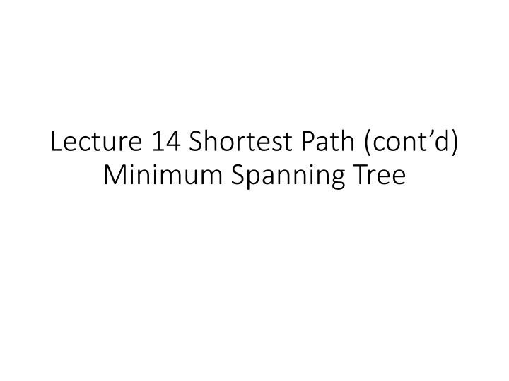Bellman-Ford Algorithm: Shortest Path with Negative Edge Length